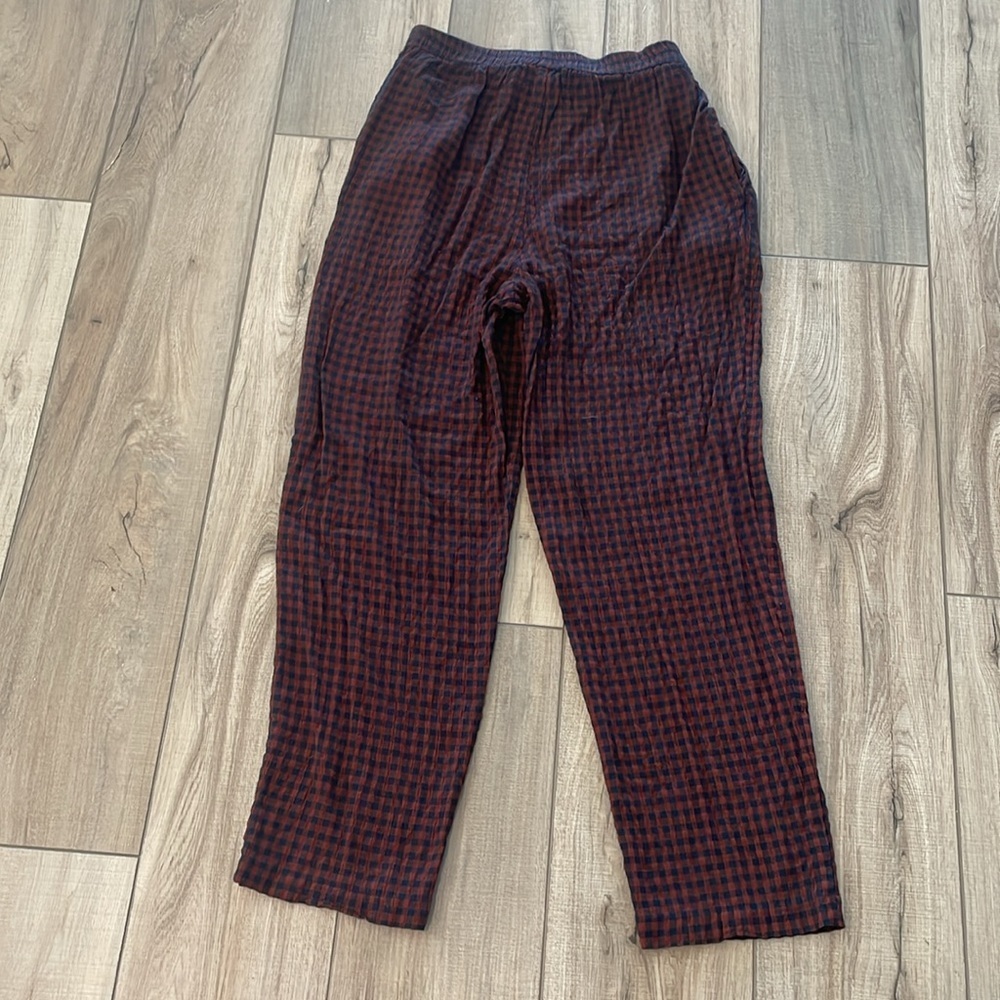 Gingham plaid trousers - Picture 4 of 9